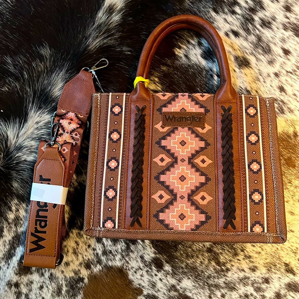 Wrangler Aztec mini tote